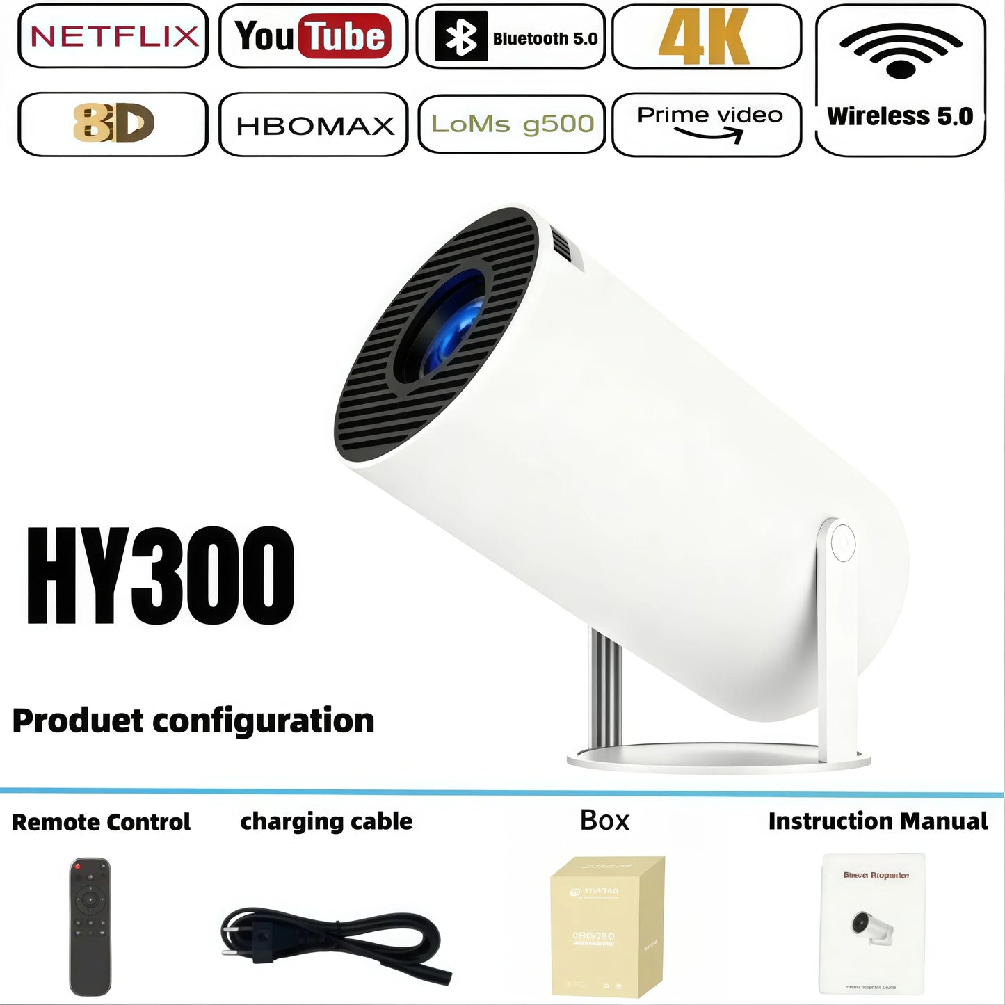 CineGo™ Pocket Cinema Projector - 130" HD Portable Home Theatre